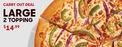 Large 2 Topping Carry Out Deal
