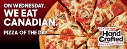 $10.99 Pizza Of The Day - Canadian or Handcrafted Pepperoni Duo
