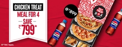Chicken Treat Meal for 4 - Save Rs. 799