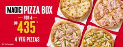 Magic Pizza Box (4 Veg Pizzas) @ Rs. 435