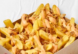 Hut Frites – Sauce Burger Heinz et oignons frits croustillants