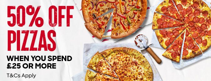 Pizza Hut - Avail Flat 50% Off
