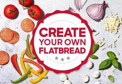 Create Your Own Flatbread Pizza – Up to 3 Toppings